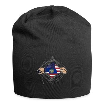 Rip Reveal America State Flag Nebraska - Jersey-Beanie - Schwarz - Vorne