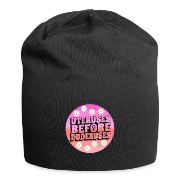 Uteruses Before Duderuses - Jersey-Beanie - Schwarz - Vorne