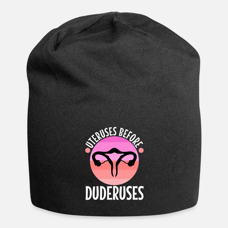 Utérus avant duderuses - Bonnet en jersey - noir