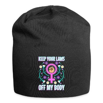 Gardez vos lois hors de mon corps - Bonnet en jersey - noir - Devant