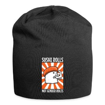 Rouleaux de sushi pas les rôles de genre - Bonnet en jersey - noir - Devant
