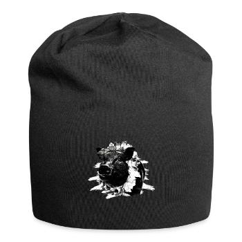 Schwein Tshirt Kinder Frauen Ferkel Pig Ferkelchen - Jersey-Beanie - Schwarz - Vorne