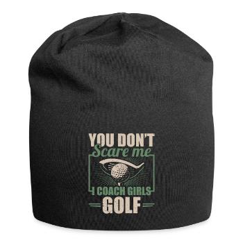 You Dont Scare Me I Coach Girls Golf Funny Coach - Bonnet en jersey - noir - Devant