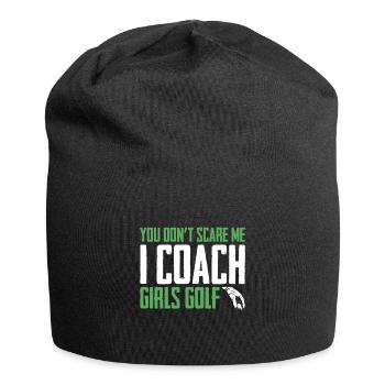 You Dont Scare Me I Coach Girls Golf Funny Coach - Bonnet en jersey - noir - Devant