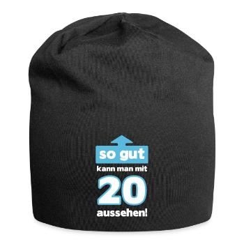 20 Geburtstag Mann Frau Lustig 20 Jahre - Jersey-Beanie - Schwarz - Vorne