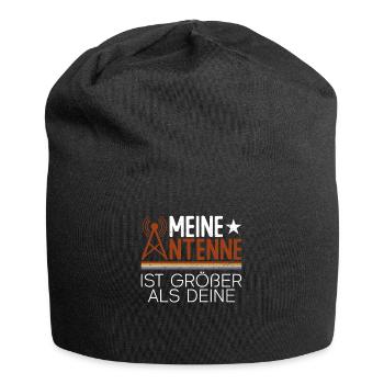 Meine Antenne Ist Größer Als Deine - Amateurfunk - Jersey-Beanie - Schwarz - Vorne