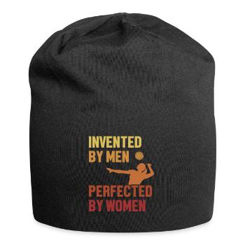 Invented by Men Perfected by Women Volley féminin - Bonnet en jersey - noir - Devant