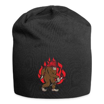 Pompier pompier pompier pompier pompier - Bonnet en jersey - noir - Devant