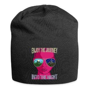 Explorateurs de voyages de vacances dans la nuit - Bonnet en jersey - noir - Devant