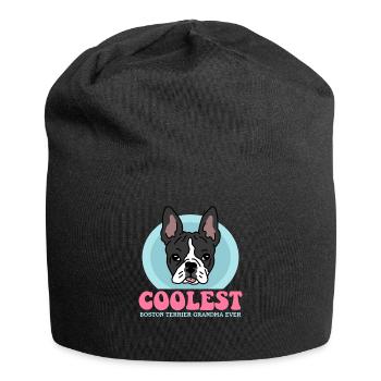 Boston Terrier Grandma Hundebesitzer Geschenk - Jersey-Beanie - Schwarz - Vorne