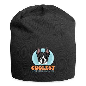 Boston Terrier Grandpa Hundebesitzer Geschenk - Jersey-Beanie - Schwarz - Vorne