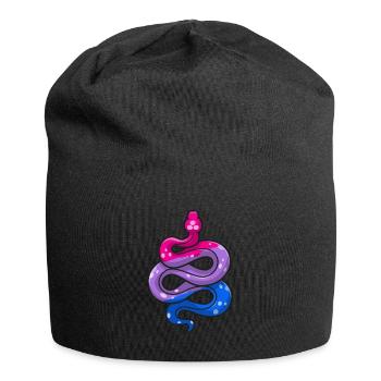 Bisexual Pride Snake Bi Pride Flag Couleurs LGBT - Bonnet en jersey - noir - Devant