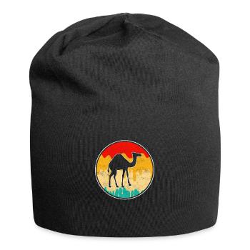 Dromadaire rétro - Bonnet en jersey - noir - Devant