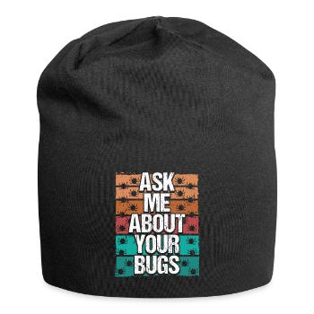 Testing Ask me about your Bugs Quality Assurance - Jersey Beanie - black - Front