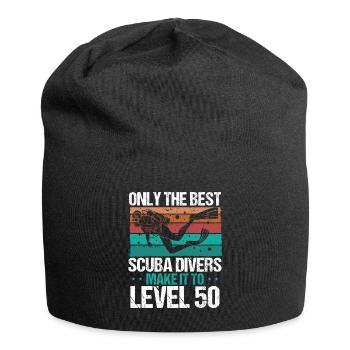 Niveau 50 ans Scuba Diver 50e anniversaire Plongée - Bonnet en jersey - noir - Devant
