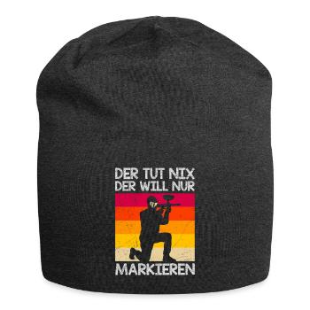 Der tut nix der will nur markieren Paintball - Jersey-Beanie - Anthrazit - Vorne