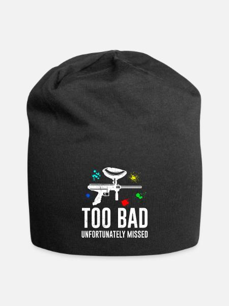 Schade leider daneben Paintball - Jersey-Beanie - Schwarz