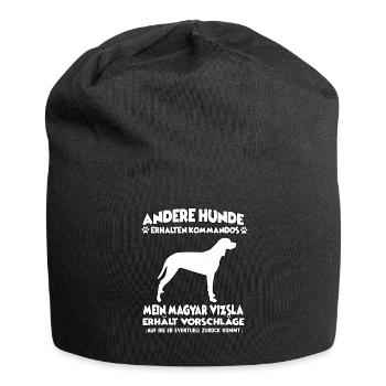 Cool Obedience Magyar Vizsla Dog Training Dogs - Jersey Beanie - black - Front