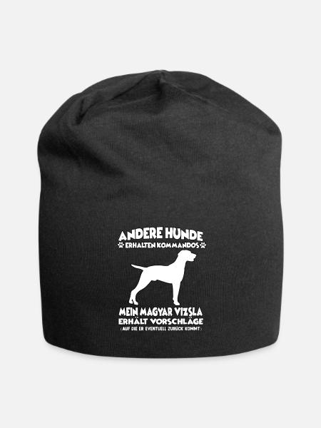 Witziges Magyar Vizsla Hundetraining Hundebesitzer - Jersey-Beanie - Schwarz