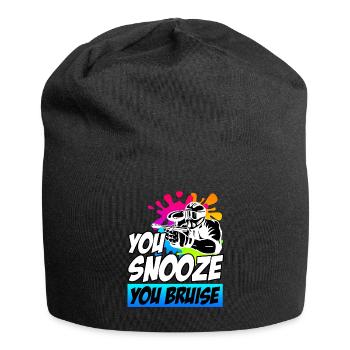 You Snooze you Bruise Paintball - Jersey Beanie - black - Front
