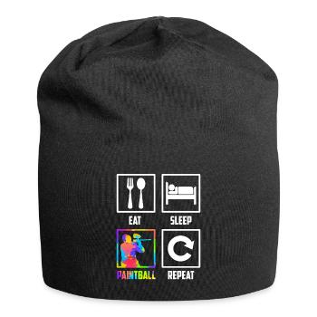 Manger Dormir Paintball Répéter Paintballer Paintball - Bonnet en jersey - noir - Devant