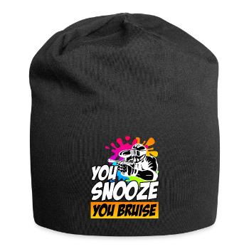You Snooze you Bruise Paintball - Jersey Beanie - black - Front