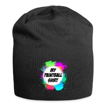 Mon joueur de paintball shirt paintball - Bonnet en jersey - noir - Devant