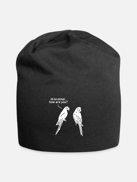 Hallo Bruder, wie geht's dir? Lustiger - Jersey-Beanie - Schwarz