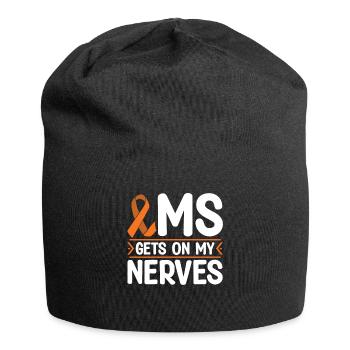 MS Gets On My Nerves Multiple Sclerosis Awareness - Jersey Beanie - black - Front