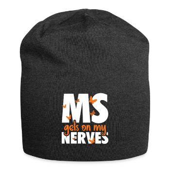 MS Gets On My Nerves Multiple Sclerosis Awareness - Bonnet en jersey - charbon - Devant