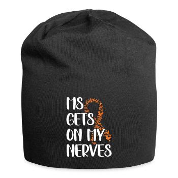MS Gets On My Nerves Multiple Sclerosis Awareness - Jersey Beanie - black - Front