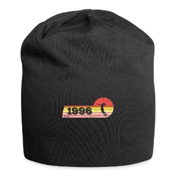 Federball Spieler Jahrgang 1996 Geburtstag Damen - Jersey-Beanie - Schwarz - Vorne