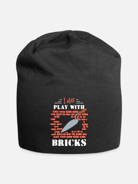 Brick Mason Occupation Quota - Jersey Beanie - black