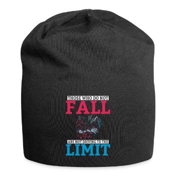 Those who do not fall are not driving to the limit - Jersey Beanie - black - Front