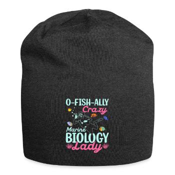 O-Fish-Ally Crazy Marine Biology Lady Biologist S - Jersey-Beanie - Anthrazit - Vorne
