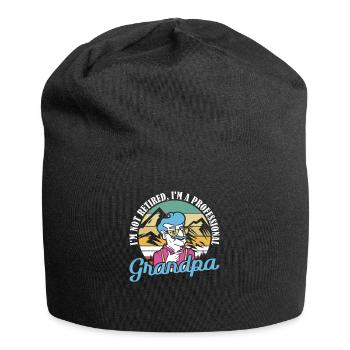 In the not Retired At The Professional Grandpa Father's Day - Jersey Beanie - black - Front
