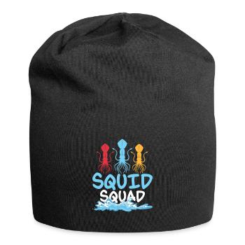 Squid Squad Marine Biology Scientist - Jersey Beanie - black - Front