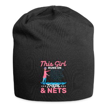 This Girl Runs on Traps & Nets Scientist Marine B - Jersey-Beanie - Schwarz - Vorne