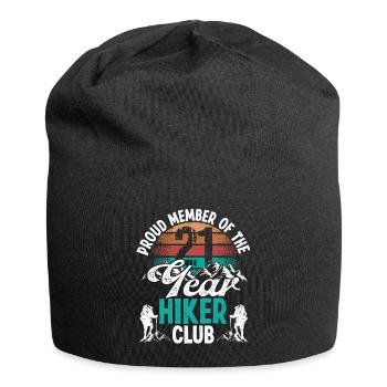 21 Year Old Hiker Mountains Hiking Birthday 21 - Jersey-Beanie - Schwarz - Vorne