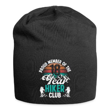 18 Year Old Hiker Mountains Hiking Birthday 18 - Jersey-Beanie - Schwarz - Vorne