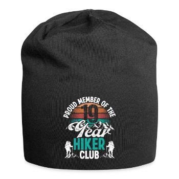 19 Year Old Hiker Mountains Hiking Birthday 19 - Jersey-Beanie - Schwarz - Vorne