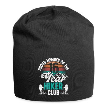 16 Year Old Hiker Mountains Hiking Birthday 16 - Jersey-Beanie - Schwarz - Vorne