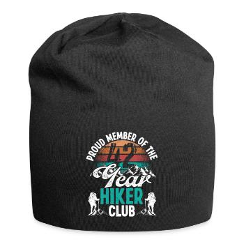 42 Year Old Hiker Mountains Hiking Birthday 42 - Jersey-Beanie - Schwarz - Vorne