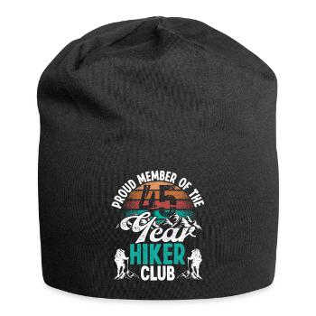 45 Year Old Hiker Mountains Hiking Birthday 45 - Jersey-Beanie - Schwarz - Vorne