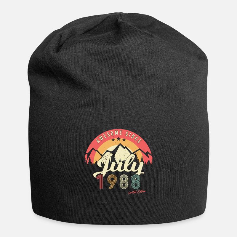 Bedste byggeår i juli 1988 - Jersey-Beanie - sort