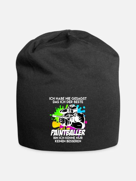 Bester Paintballer Paintballspieler Paintball - Jersey-Beanie - Schwarz