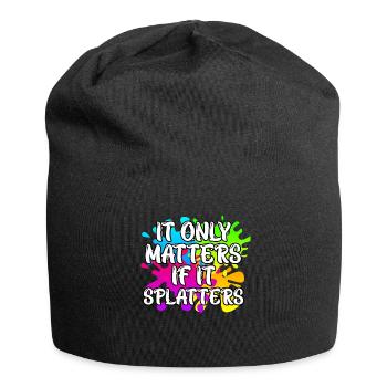 It only matters if it splatters Paintball - Jersey Beanie - black - Front