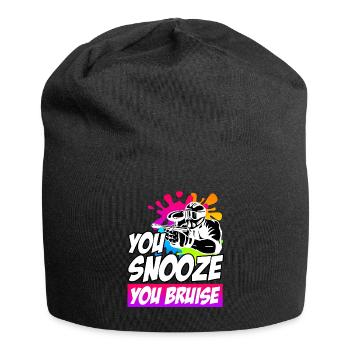 You Snooze you Bruise Paintball - Jersey-Beanie - Schwarz - Vorne