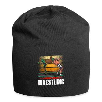 Lutte Lutte Lutte Lutte Lutte Wrestling Wrestling - Bonnet en jersey - noir - Devant