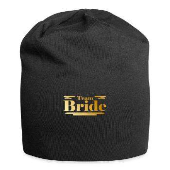 Team Bride Gold - Jersey-Beanie - Schwarz - Vorne